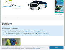 Tablet Screenshot of pinno-busreisen.de